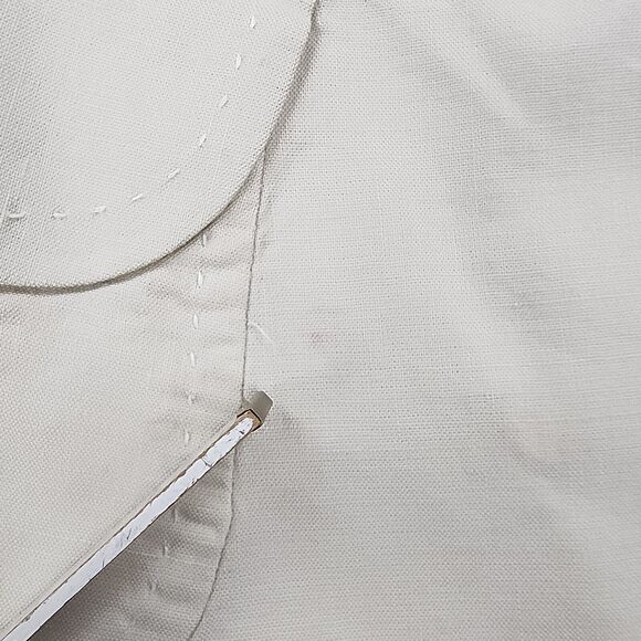 Banana Republic Blazer Womens 6 Beige Linen Stretch Blend Casual Y2K Career Coat - Picture 14 of 16